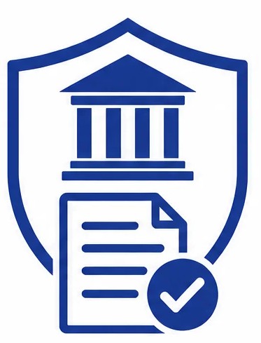 Federal license shield icon