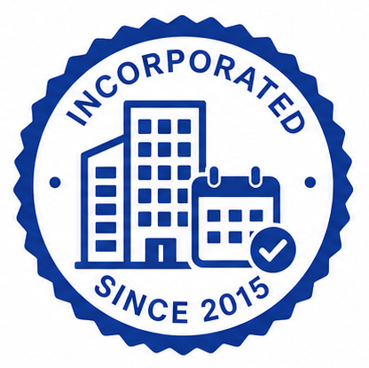 Incorporated since 2015 badge icon